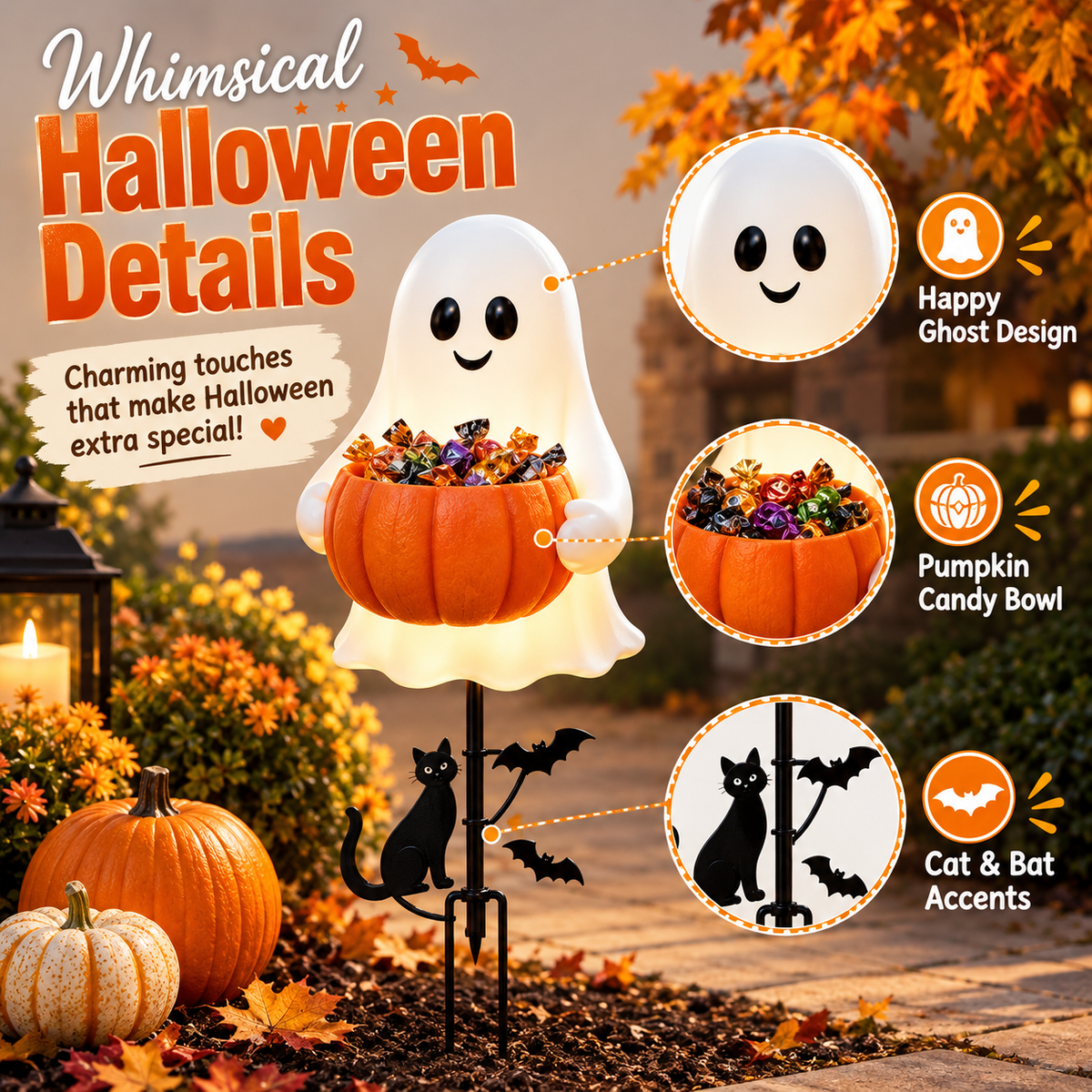 Halloween Ghost Candy Bowl
