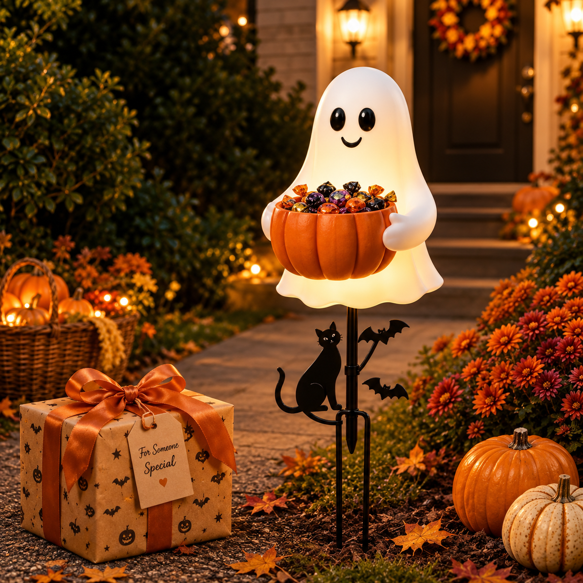 Halloween Ghost Candy Bowl